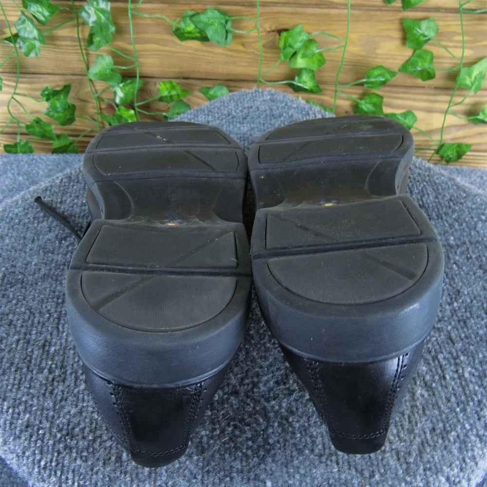 Clarks Men Unstructured Derby Oxfords Black Leather 10 Medium Gently Used 2025‎